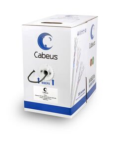 Cabeus UTP-4P-Cat.5e-SOLID-LSZH-BK (9781c) 305 м Кабель витая пара , фото  Cabeus UTP-4P-Cat.5e-SOLID-LSZH-BK (9781c) 305 м Кабель витая пара , фото [no] | domofonn.ru
