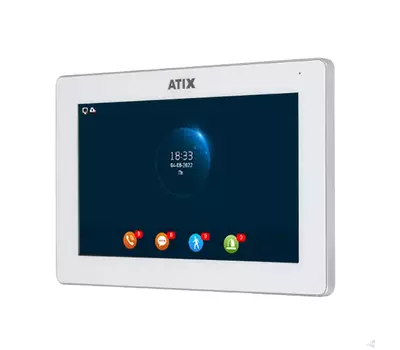 AT-I-M721F/IW White ATIX Цветной WIFI домофон, фото  AT-I-M721F/IW White ATIX Цветной WIFI домофон, фото [no] | domofonn.ru