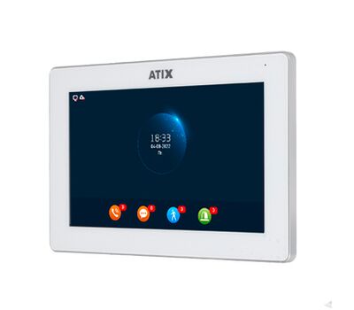 AT-I-M1011F/IW White ATIX Цветной WIFI домофон, фото  AT-I-M1011F/IW White ATIX Цветной WIFI домофон, фото [no] | domofonn.ru