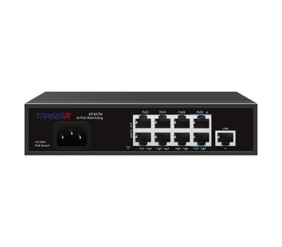 TR-NS1109-120-8PoE TRASSIR PoE-коммутатор, фото  TR-NS1109-120-8PoE TRASSIR PoE-коммутатор, фото [no] | domofonn.ru