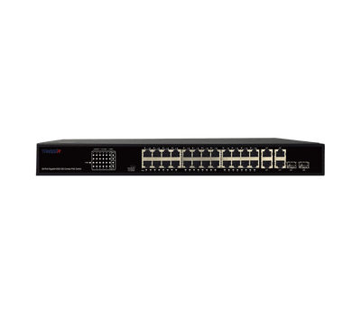 TR-NS14282С-370-24POE TRASSIR PoE-коммутатор, фото  TR-NS14282С-370-24POE TRASSIR PoE-коммутатор, фото [no] | domofonn.ru