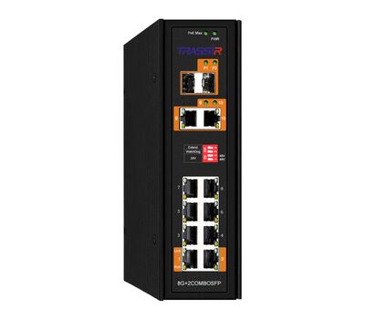 TR-NS15122S-300-8POE TRASSIR PoE-коммутатор, фото  TR-NS15122S-300-8POE TRASSIR PoE-коммутатор, фото [no] | domofonn.ru