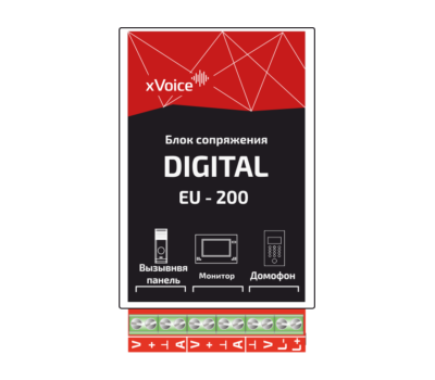 EU-200 DIGITAL (LITE) модуль сопряжения XVOICE, фото  EU-200 DIGITAL (LITE) модуль сопряжения XVOICE, фото [no] | domofonn.ru