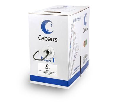 Cabeus UTP-4P-Cat.5e-SOLID-LSZH-BK (9781c) 305 м Кабель витая пара , фото  Cabeus UTP-4P-Cat.5e-SOLID-LSZH-BK (9781c) 305 м Кабель витая пара , фото [no] | domofonn.ru
