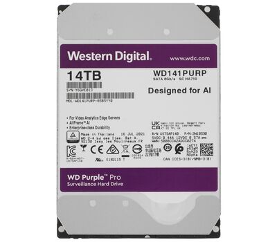 WD141PURP, 14Тб Жесткий диск Western Digital Purple Pro, фото  WD141PURP, 14Тб Жесткий диск Western Digital Purple Pro, фото [no] | domofonn.ru